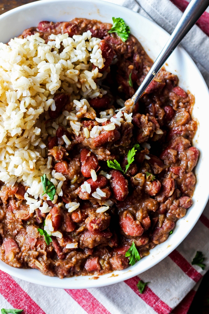 Cajun-Style Vegan Red Beans and Rice – Emilie Eats