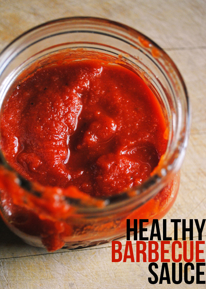 This healthy barbecue sauce has all the traditional tangy, slightly smoky flavors of the bottled stuff without weird ingredients or high fructose corn syrup!