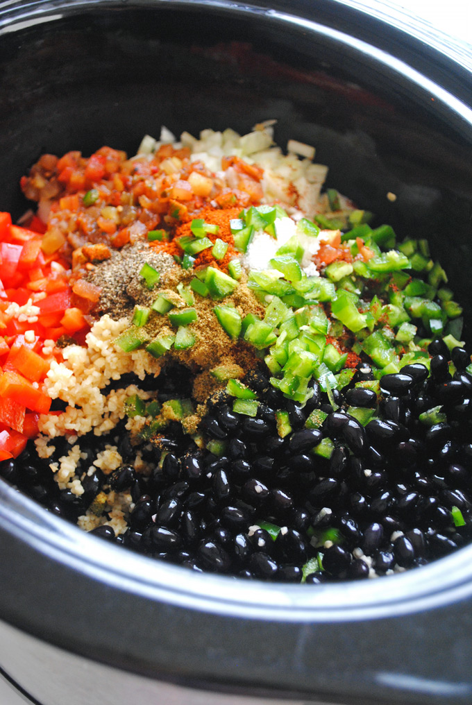 Requiring little prep, this Slow Cooker Black Bean Soup is perfect for an easy weeknight dinner! It's vegan, gluten-free, and full of plant-based protein.