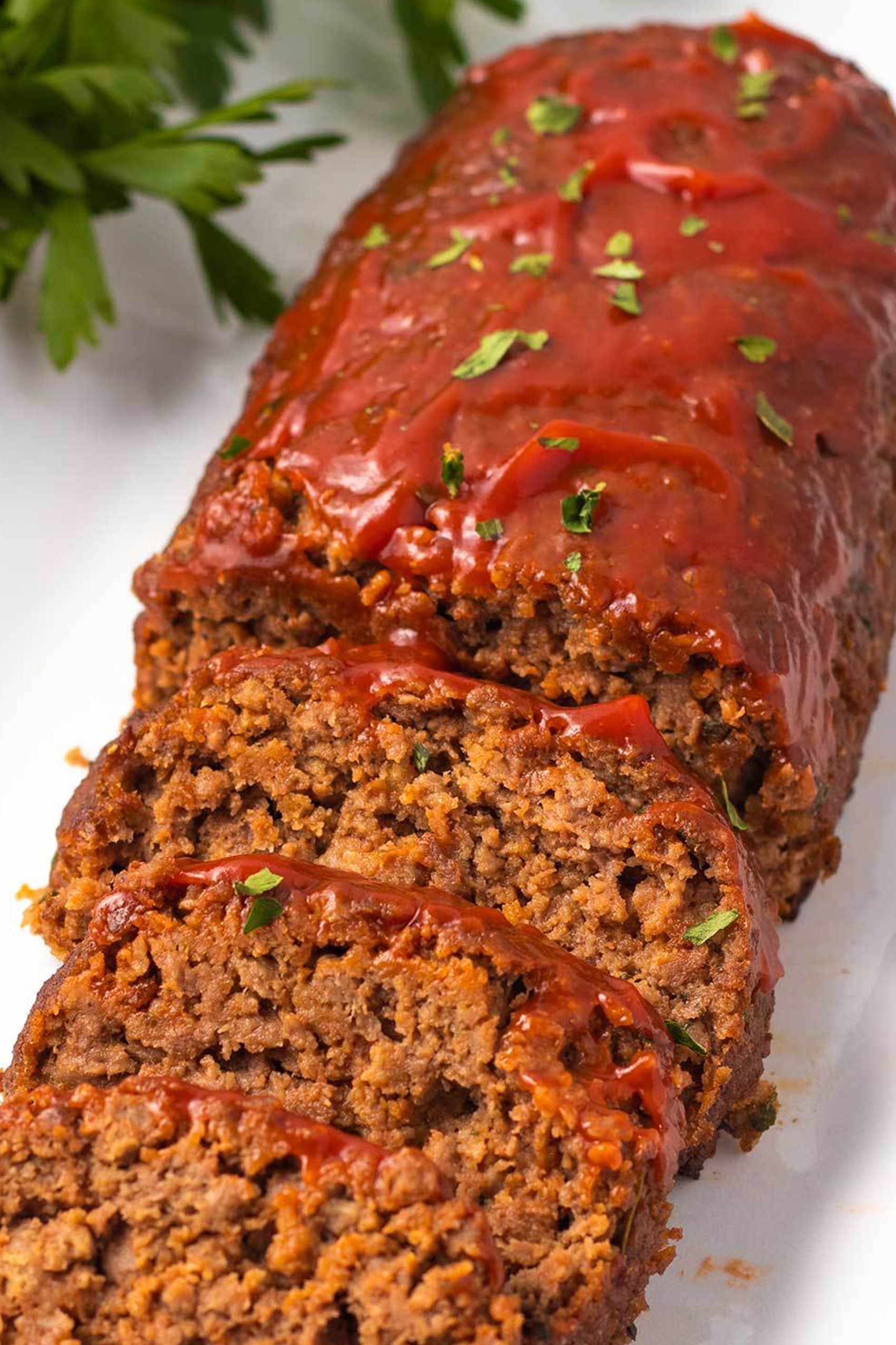 a vegan meatloaf cut into slices