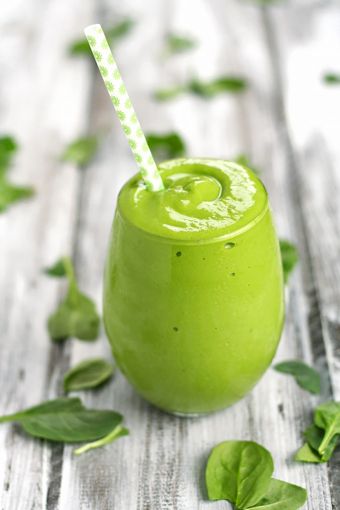 What better way to start eating healthier than with a green smoothie? This Banana Mango Avocado Green Smoothie is simple, creamy, and refreshing!