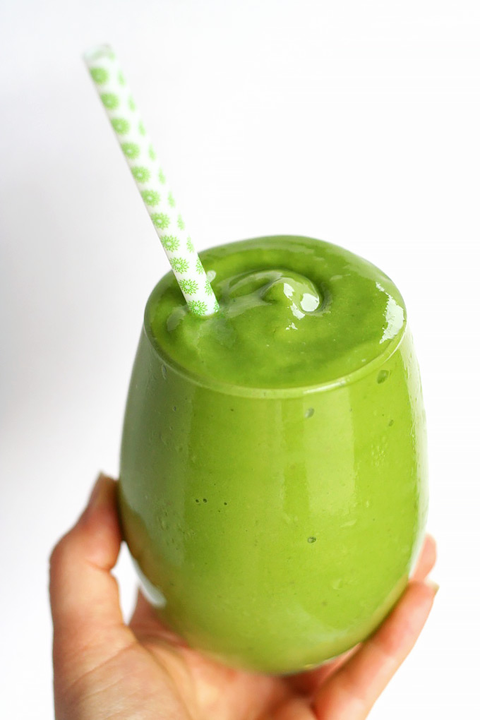 What better way to start eating healthier than with a green smoothie? This Banana Mango Avocado Green Smoothie is simple, creamy, and refreshing!