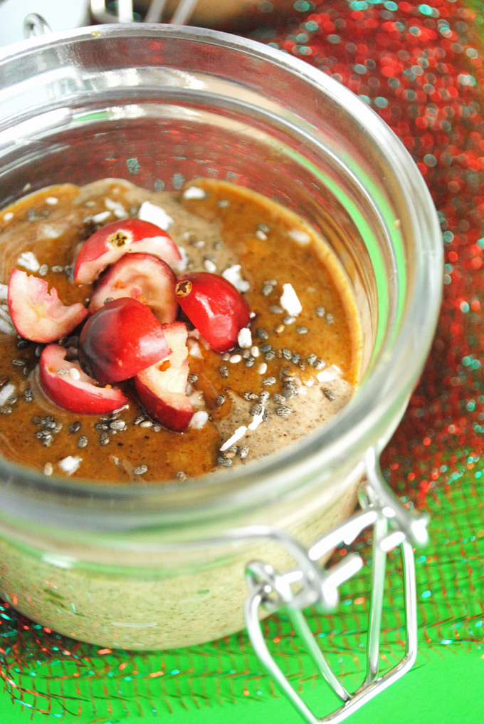 Packed with healthy Omega-3s, this easy Gingerbread Chia Pudding is the perfect way to enjoy the classic flavors of gingerbread as a snack or dessert!