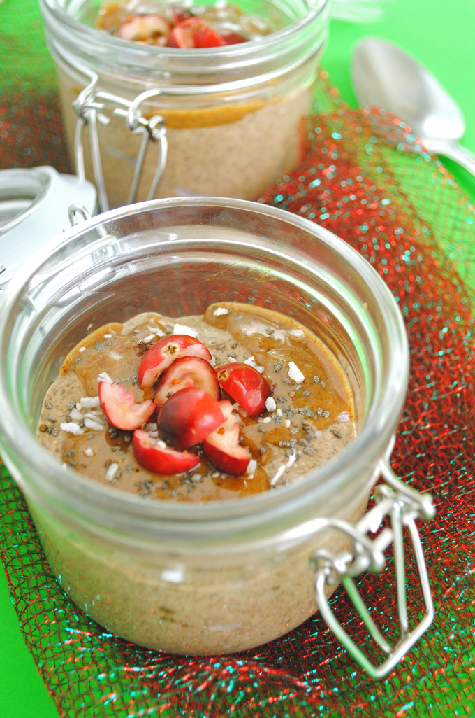 Packed with healthy Omega-3s, this easy Gingerbread Chia Pudding is the perfect way to enjoy the classic flavors of gingerbread as a snack or dessert!