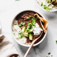 Vegan Slow Cooker Black Bean Soup