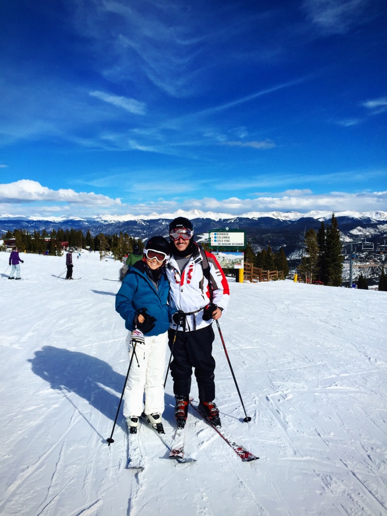 My boyfriend and I on our ski vacation in Breckenridge, Colorado!