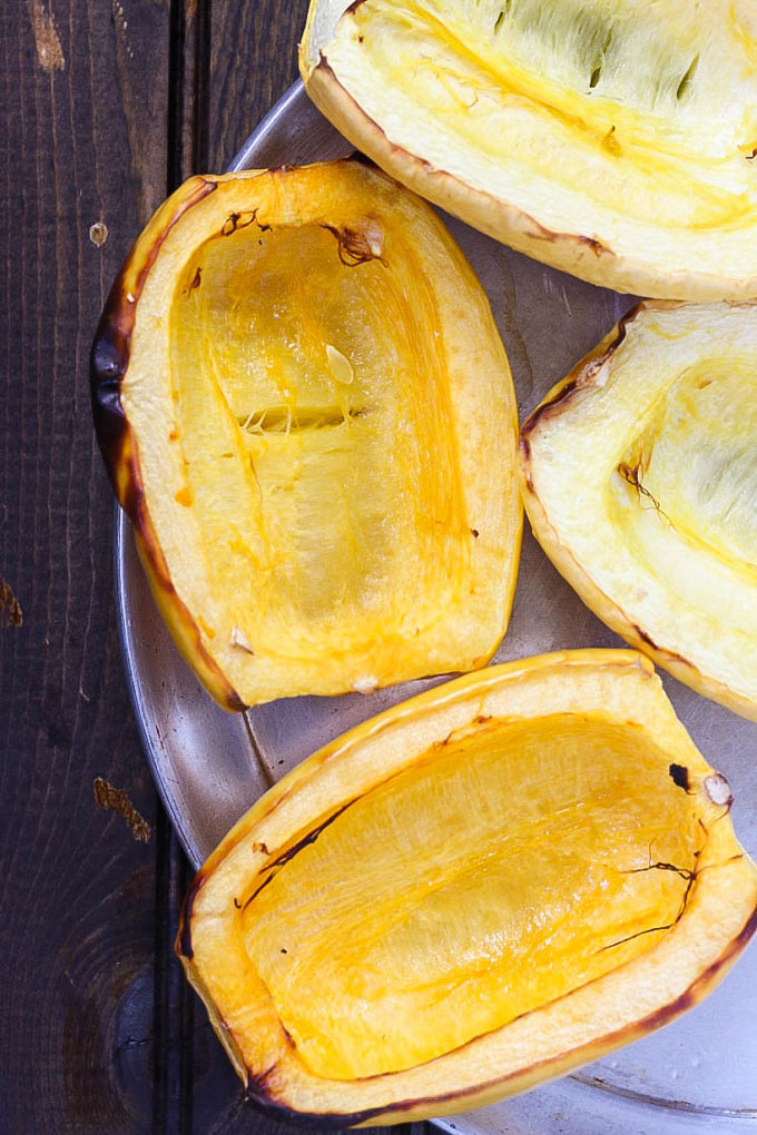 Skip Chipotle and have a Spaghetti Squash Burrito Bowl instead! They're loaded with vegetables and savory Mexican flavor. Ready in less than an hour!