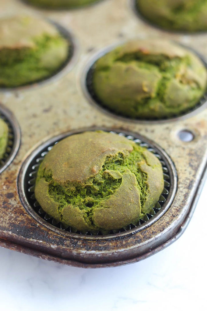 If you struggle to get your greens in, how about making some muffins? These vegan & gluten-free Spinach Muffins are packed with nutritious spinach you can't even taste.