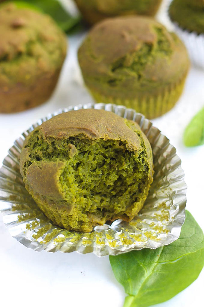 If you struggle to get your greens in, how about making some muffins? These vegan & gluten-free Spinach Muffins are packed with nutritious spinach you can't even taste.