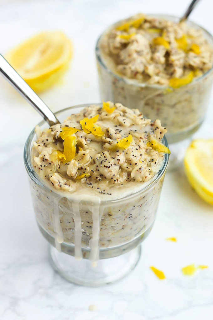 What's better than a warm bowl of oatmeal for breakfast? Oatmeal that tastes like a muffin! This Lemon Poppy Seed Oatmeal is bursting with lemon flavor.