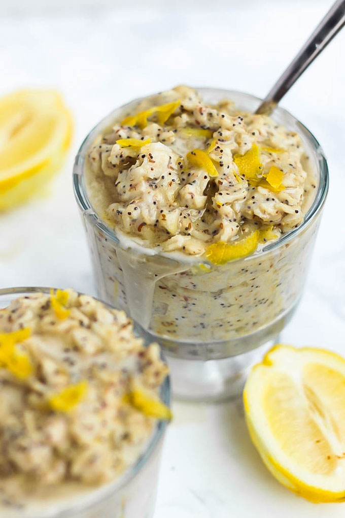 What's better than a warm bowl of oatmeal for breakfast? Oatmeal that tastes like a muffin! This Lemon Poppy Seed Oatmeal is bursting with lemon flavor.