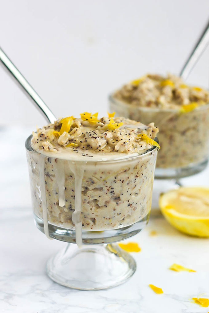 What's better than a warm bowl of oatmeal for breakfast? Oatmeal that tastes like a muffin! This Lemon Poppy Seed Oatmeal is bursting with lemon flavor.