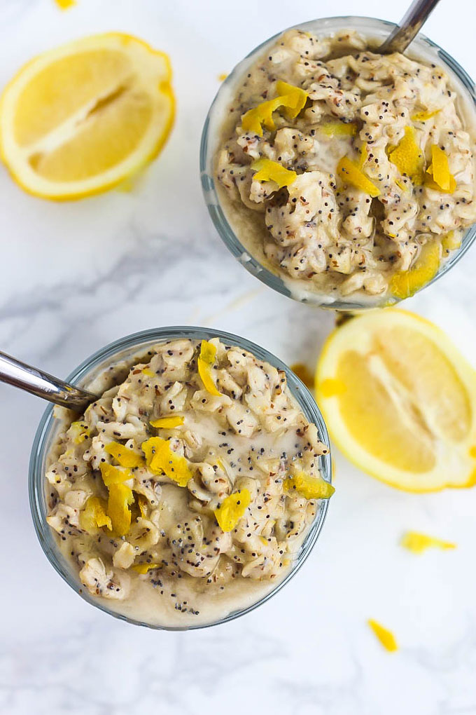 What's better than a warm bowl of oatmeal for breakfast? Oatmeal that tastes like a muffin! This Lemon Poppy Seed Oatmeal is bursting with lemon flavor.