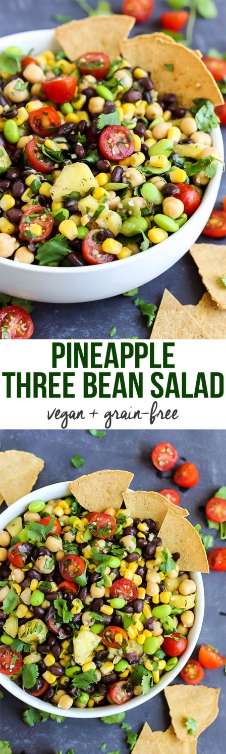 Pineapple Three Bean Salad – Emilie Eats