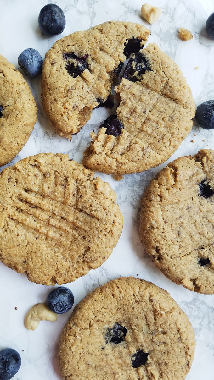 Enjoy this whole-grain Vegan Blueberry Zucchini Bread for a nutritious breakfast or dessert! It's packed with zucchini, blueberries & wholesome ingredients. Plus, six other vegan recipes using delicious blueberries that you'll love.