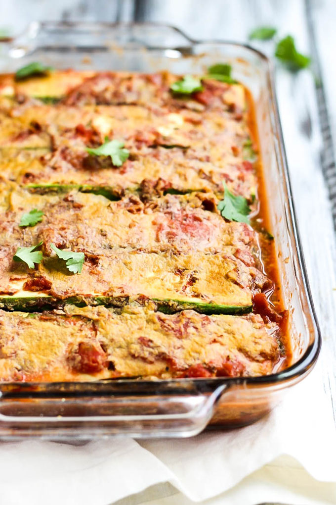 A lighter spin on a classic comfort food, this Vegan Zucchini Lasagna is filling & packed with vegetables. The tofu ricotta tastes just like the real stuff!