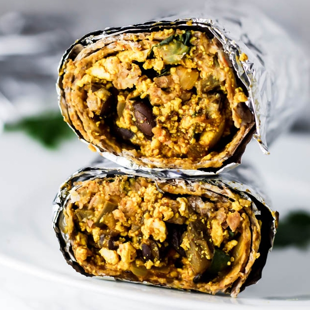 Freezer Vegan Breakfast Burrito