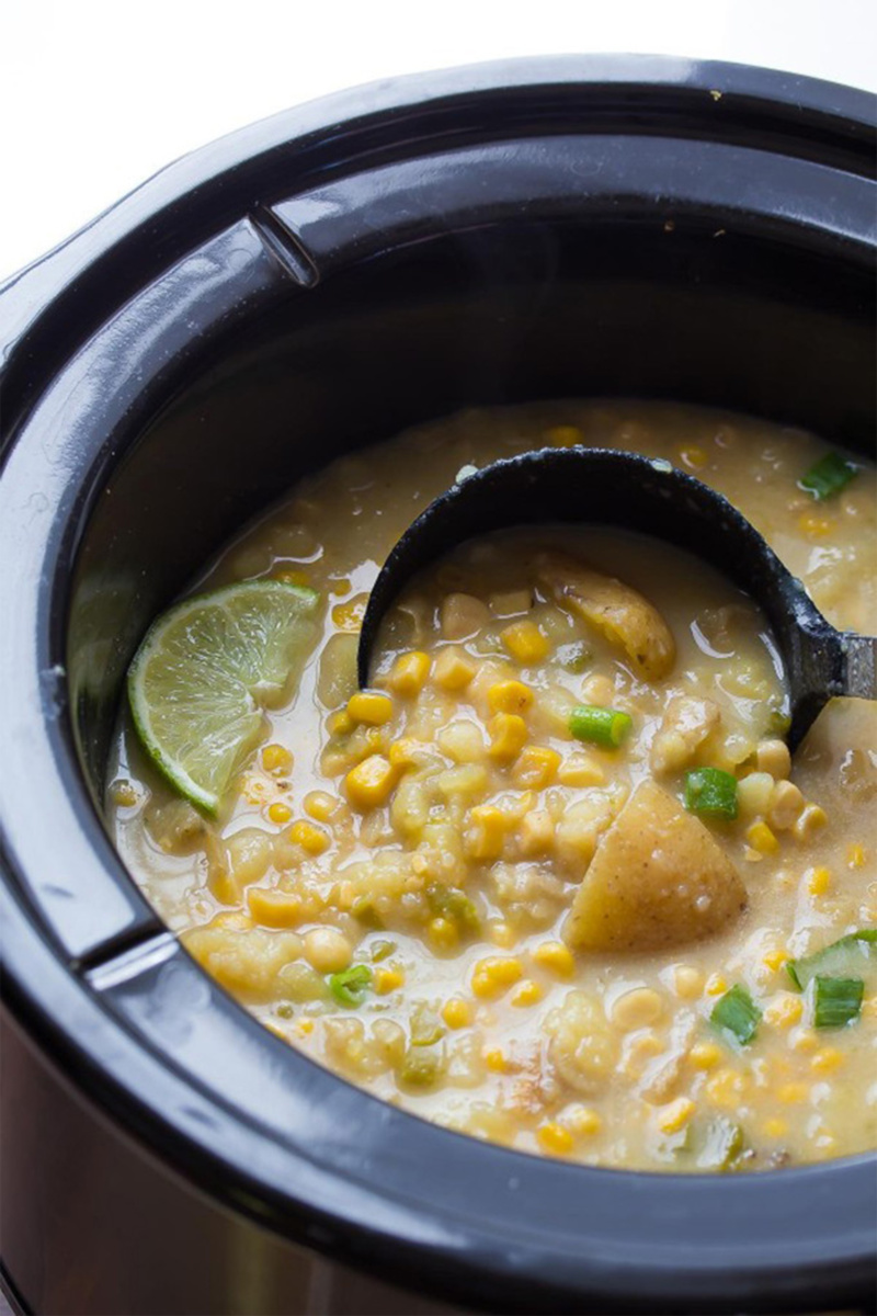 a slow cooker corn chowder