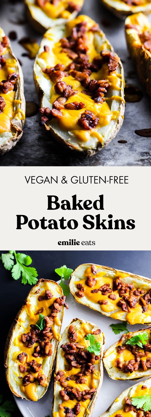 Vegan Baked Potato Skins – Emilie Eats