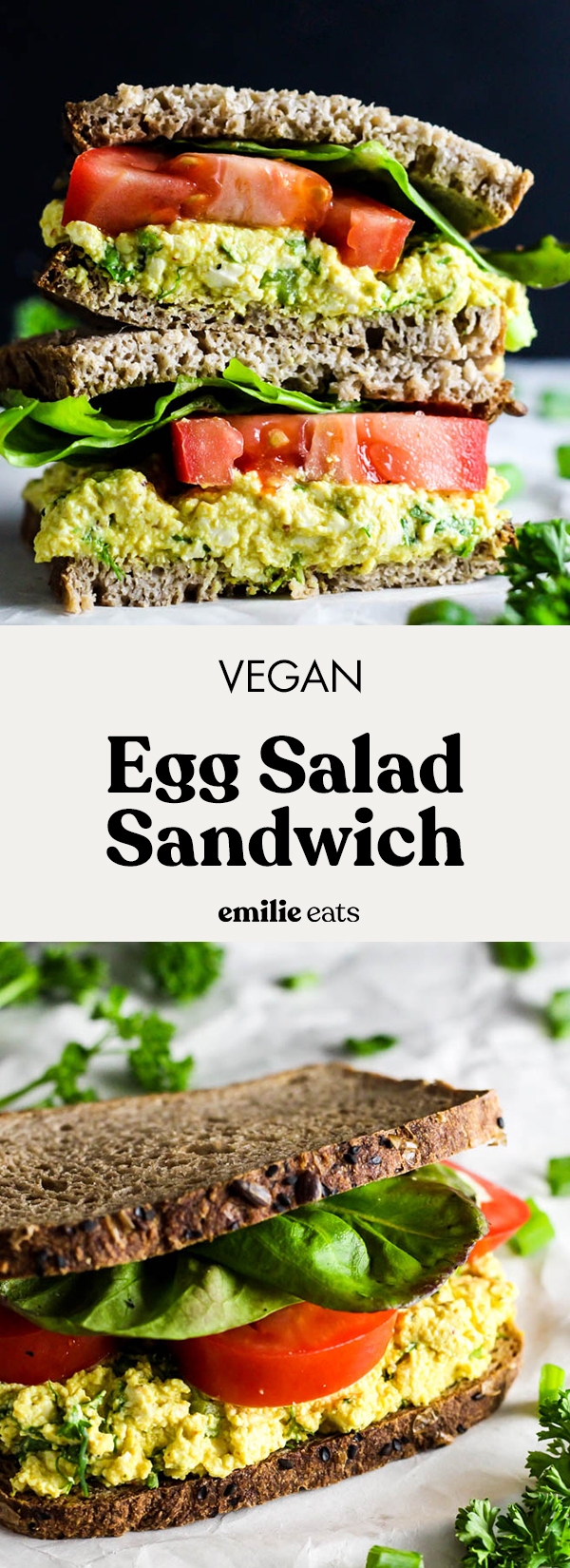 Vegan Egg Salad Sandwich (Gluten-Free Option) – Emilie Eats