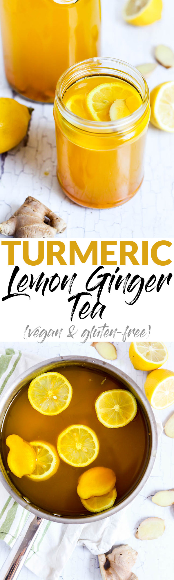 Amp up your morning routine with this warm, nourishing Turmeric Lemon Ginger Tea! It’s full of antioxidants and vitamin C to start your day feeling great.