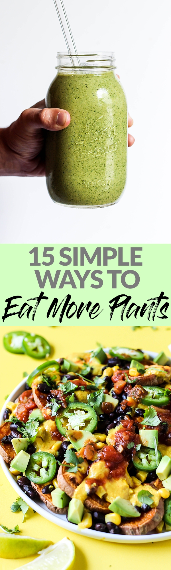 If you want to eat more plants but don't know where to start, here are 15 simple & delicious ways to incorporate plant-based foods into your normal meals!