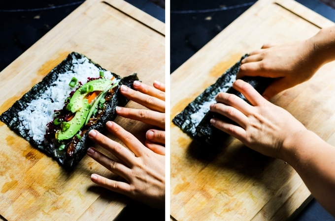You may never go back to traditional sushi after one bite of this Vegan Teriyaki Sushi Burrito! It's perfect for taking on-the-go. Satisfying & delicious!