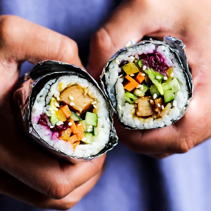 Easy Homemade Vegan Sushi Recipe - Veggies Don't Bite