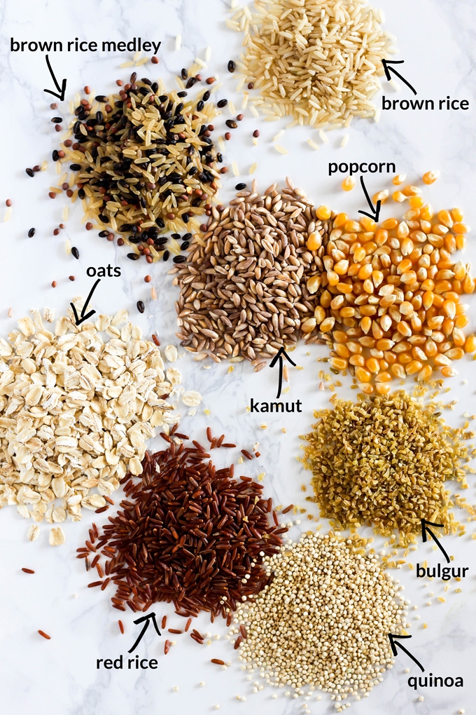 Whole grains, refined grains, enriched grains…it can get confusing! In this post, I have all the basic info you need about whole grains, why you should be eating them, and how to make them taste good!
