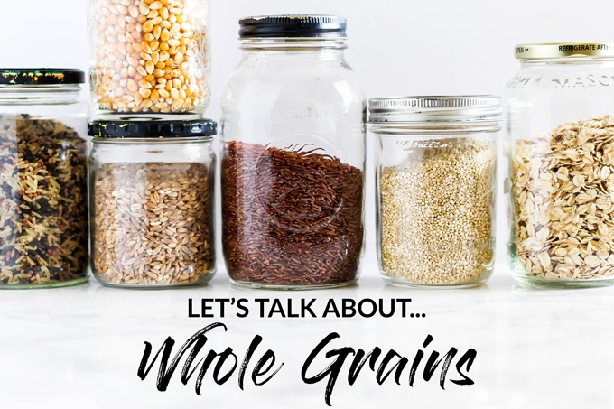 Whole grains, refined grains, enriched grains…it can get confusing! In this post, I have all the basic info you need about whole grains, why you should be eating them, and how to make them taste good!