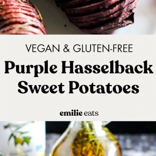 Hasselback Purple Potatoes - 90/10 Nutrition