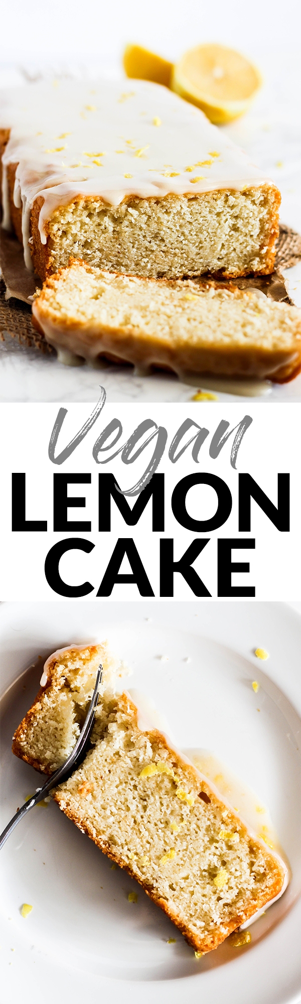 This Glazed Vegan Lemon Cake is fluffy & sweet with the perfect amount of tartness! It's an easy dessert to make for any party or holiday. Ready in 1 hour!