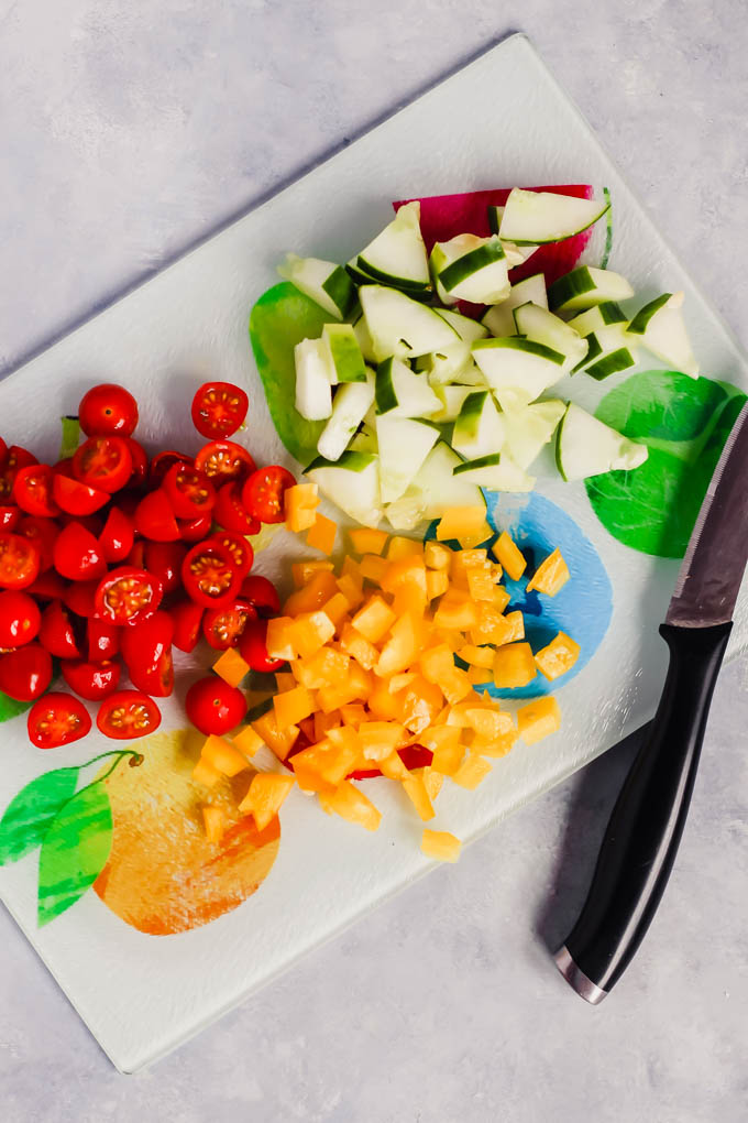 Whip up this colorful Pesto Couscous Salad for an easy lunch or dinner packed with fresh vegetables, whole grains and beans. It’s done in under 30 minutes! (vegan)