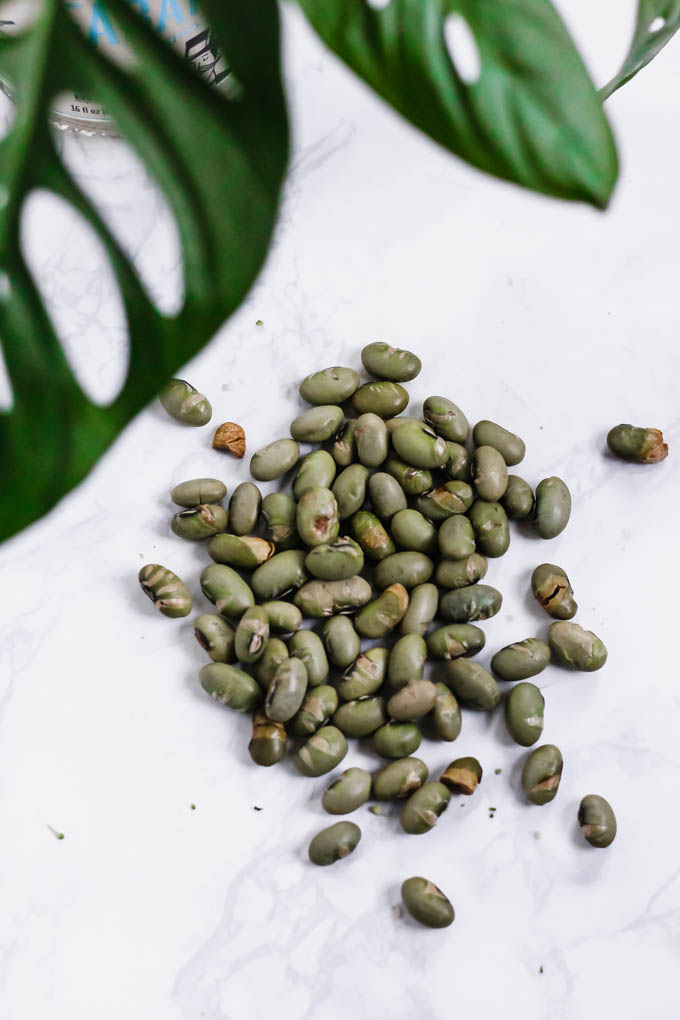 a pile of soybeans