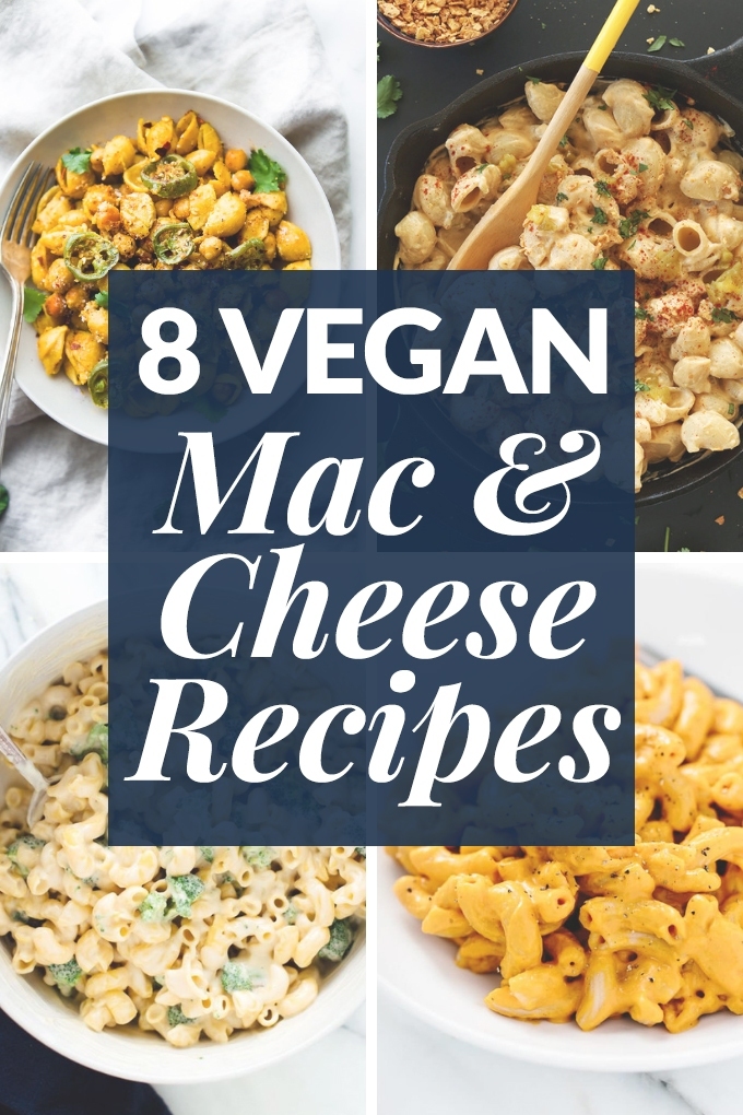 You don't have to give up creamy, dreamy mac and cheese when you eat vegan! These 8 mouthwatering vegan mac and cheese recipes are sure to be a hit with everyone. Make them for weeknight meals or serve them to a crowd!