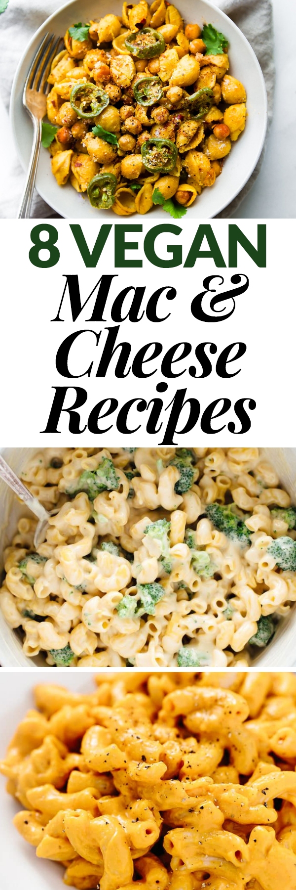 You don't have to give up creamy, dreamy mac and cheese when you eat vegan! These 8 mouthwatering vegan mac and cheese recipes are sure to be a hit with everyone. Make them for weeknight meals or serve them to a crowd!