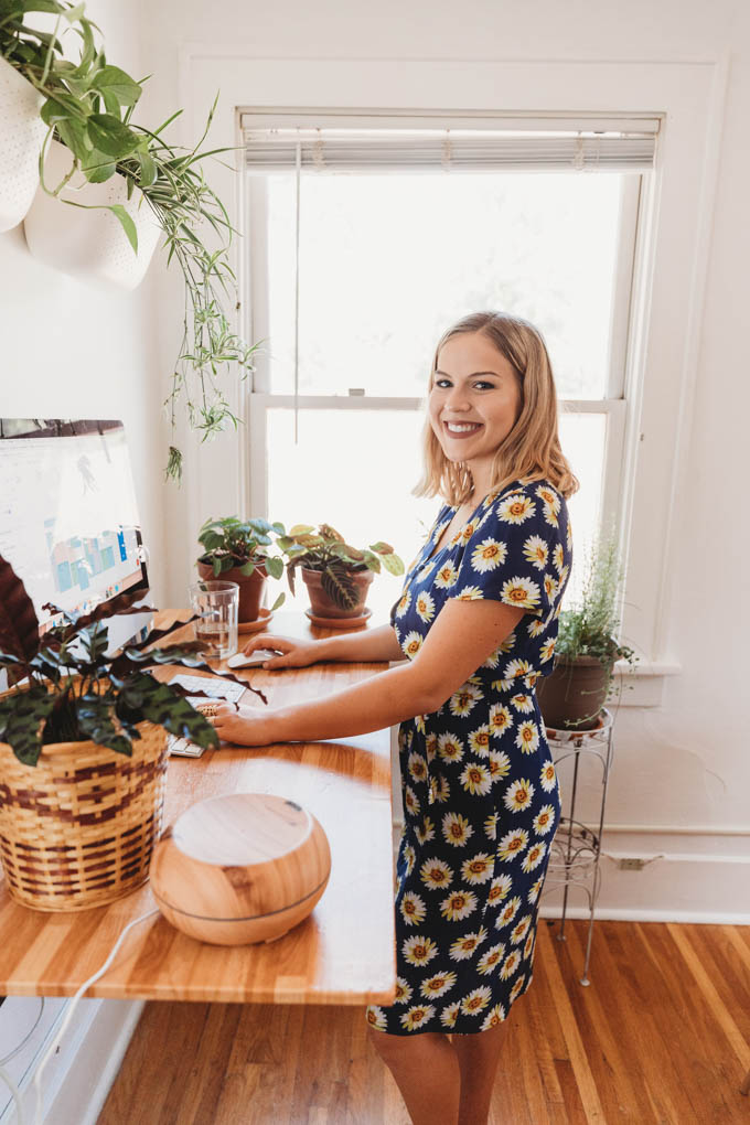 Check out my renter-friendly, affordable apartment makeover—from basic and beige to a bright, boho, modern space full of plants and DIYs! 