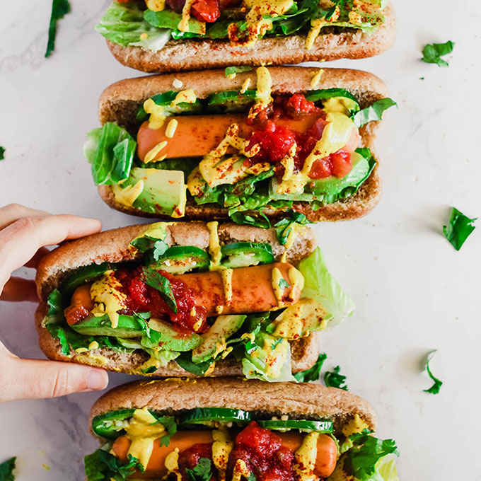 Taco Style Veggie Dogs Emilie Eats