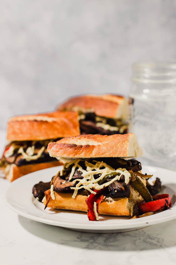 This Portobello Cheesesteak recipe will fulfill your comfort food cravings! These sandwiches are meaty (without meat) and feature gooey vegan mozzarella. They're sure to satisfy plant-eaters and carnivores alike!