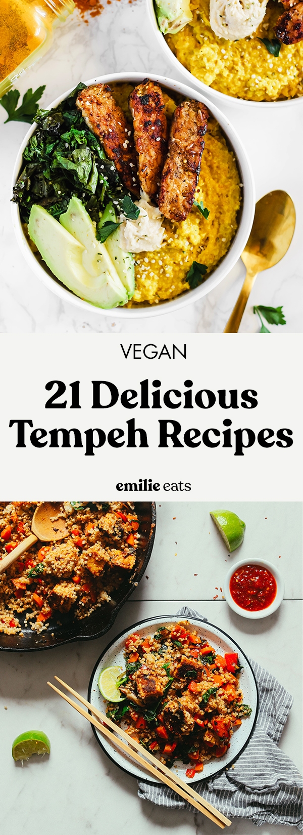 Have you ever tried tempeh? Try some of these 21 delicious vegan tempeh recipes to enjoy this protein-packed meat substitute. Gluten-free options!