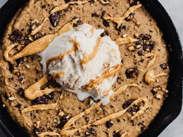 Peanut Butter Chocolate Chip Skillet Cookie by vegamelon, Quick & Easy  Recipe