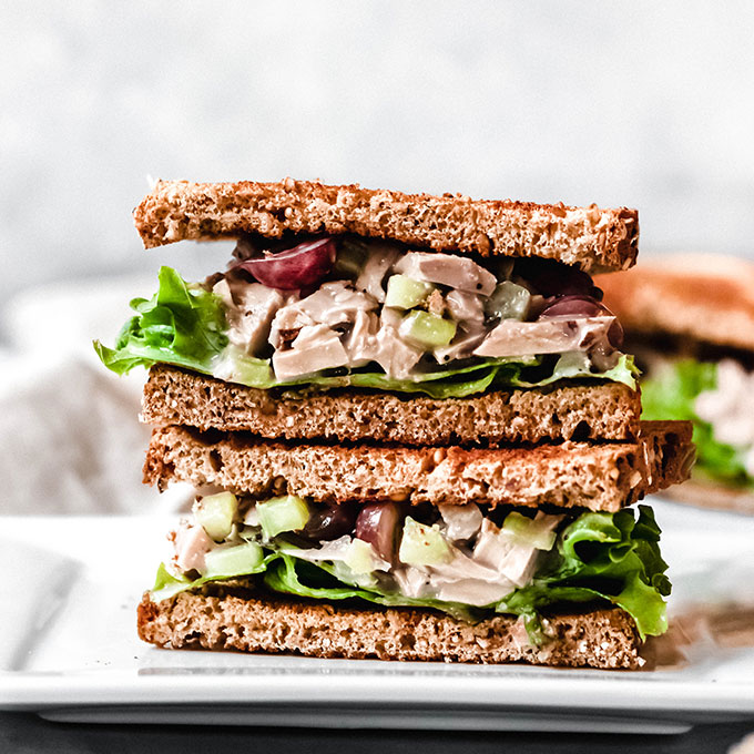 The Best Vegan Chicken Salad Sandwich – Emilie Eats