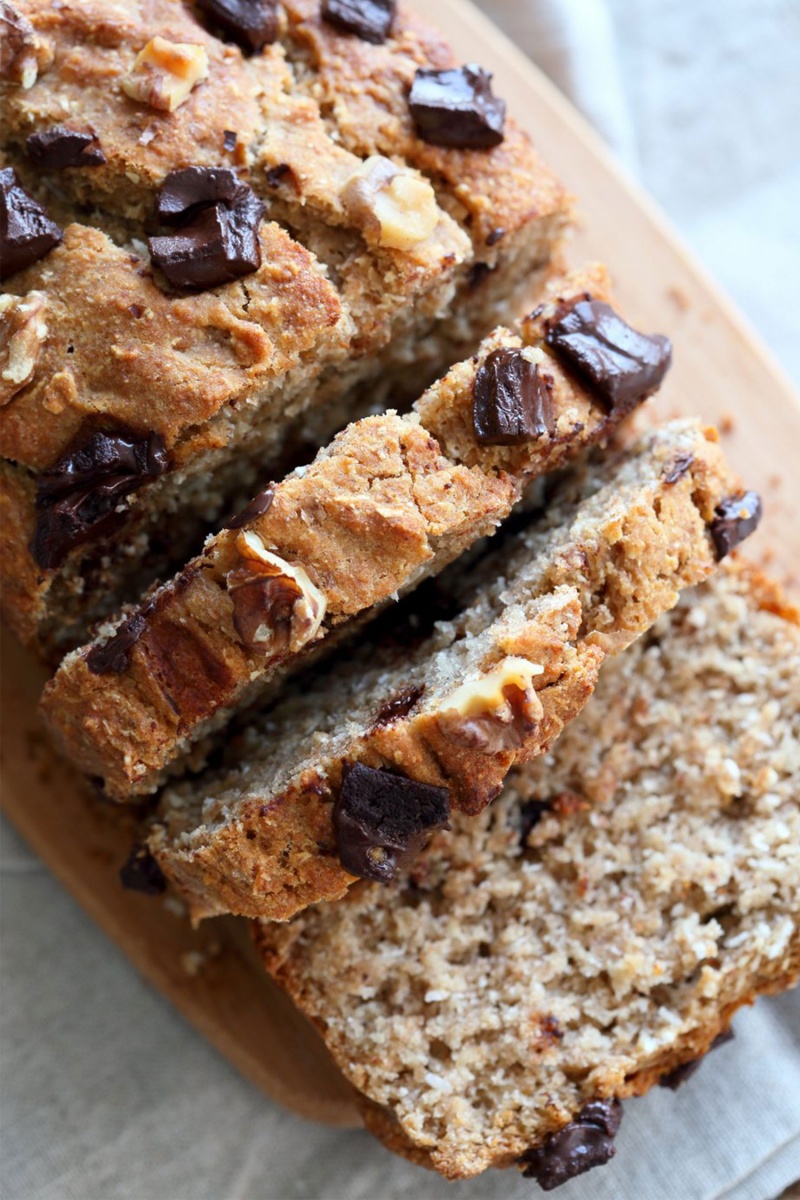 Banana Bread with Toasted Walnuts and Coconut by Vegan Richa