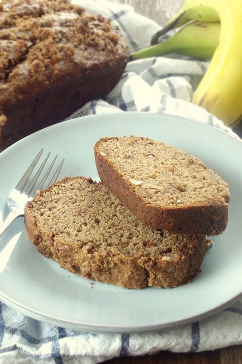 Peanut Butter Banana Bread by Connoisseurus Veg