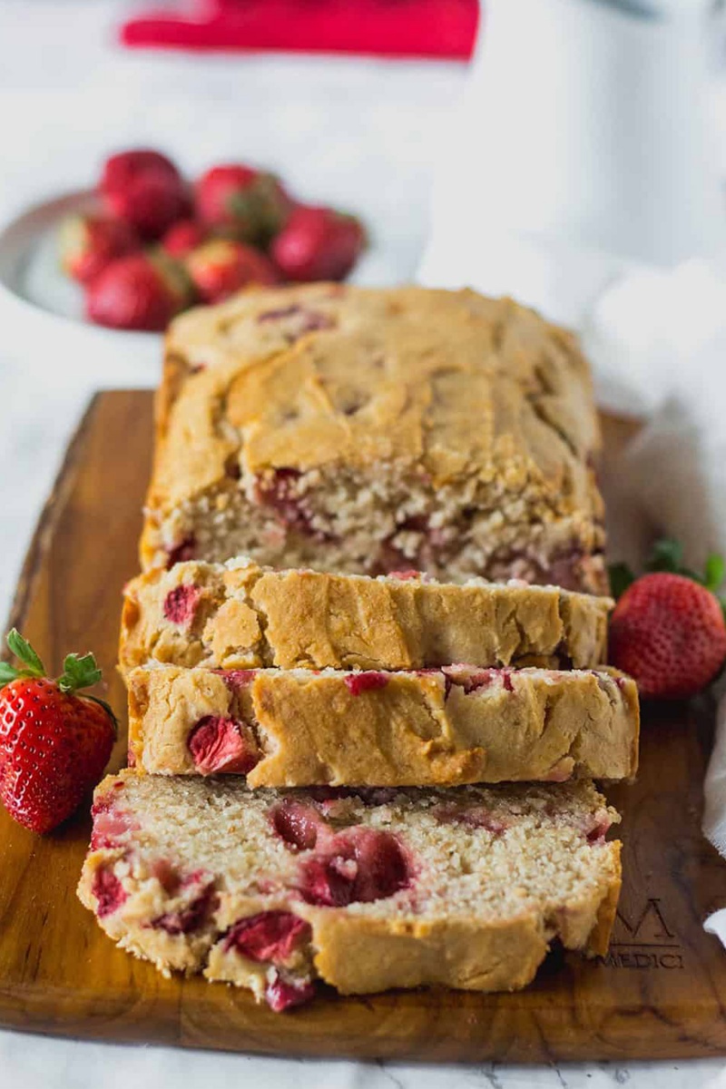 Strawberry Banana Bread by Healthier Steps