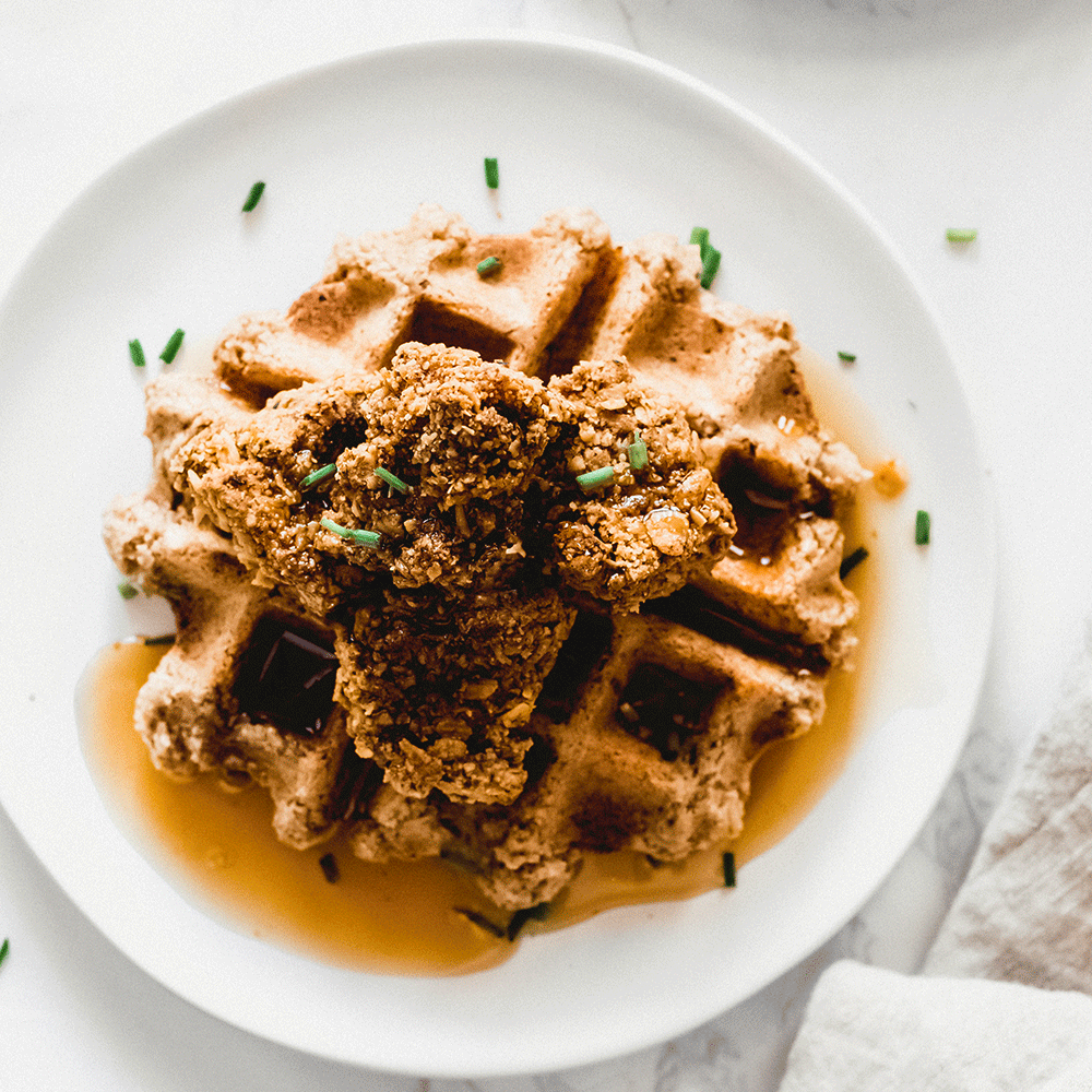 Vegan Chicken and Waffles