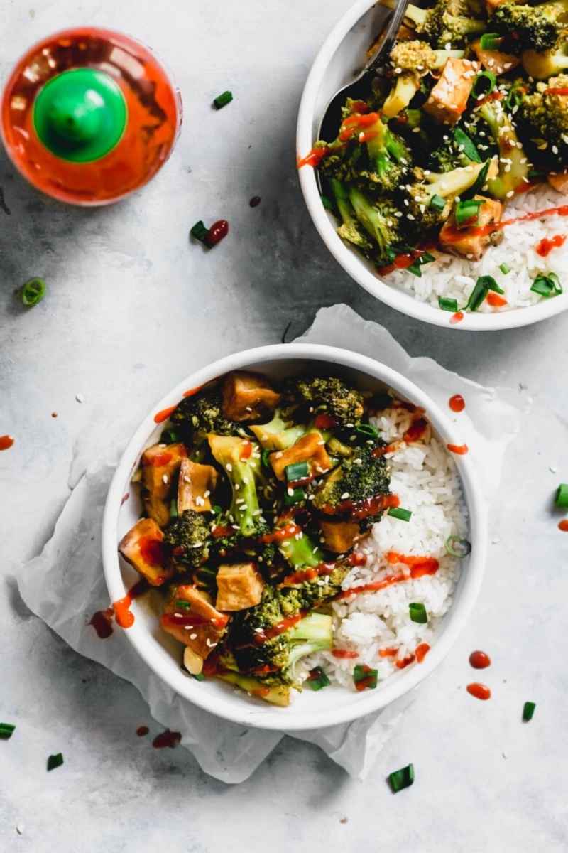 stir fried broccoli and tofu 