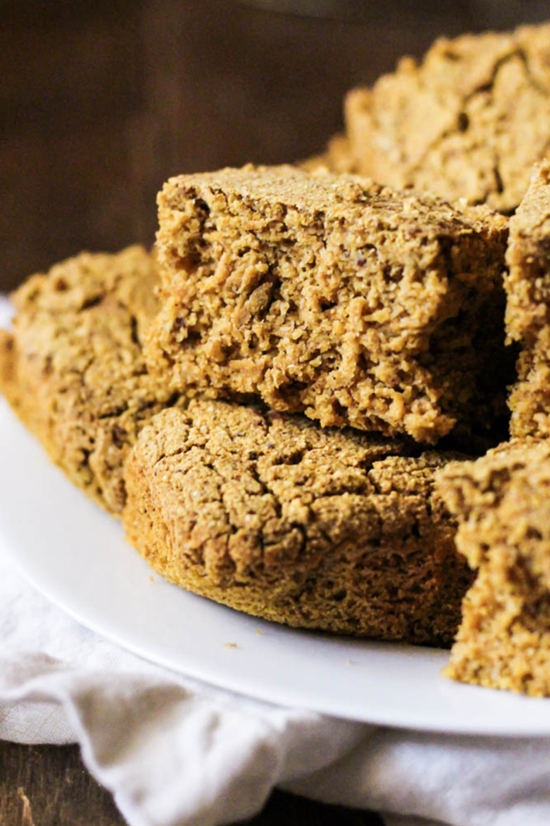 a plate of homemade pumpkin biscuits