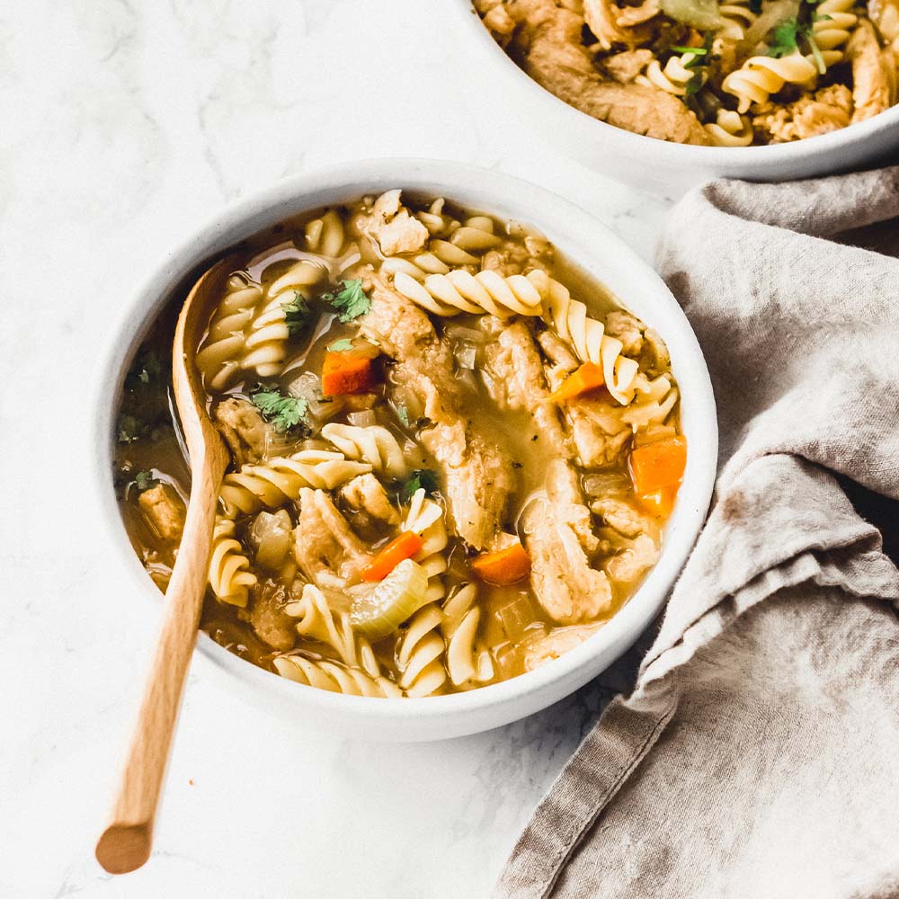 Vegan Chicken Noodle Soup – Emilie Eats