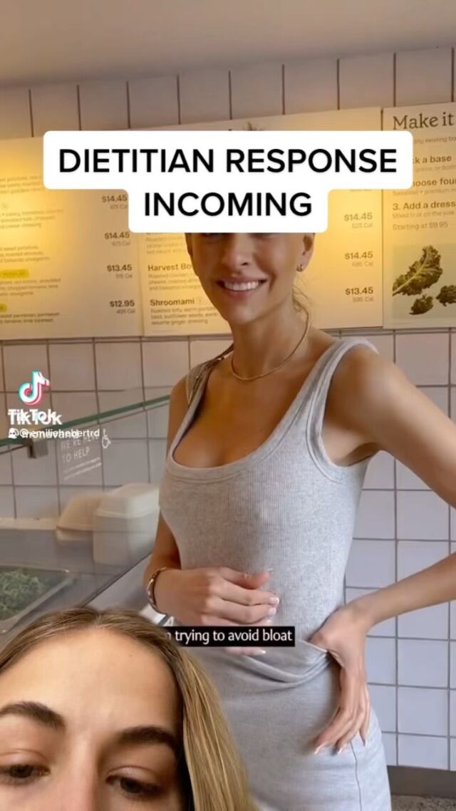 Is it bloating or are you just satisfied after a meal & obsessed with looking thin #dietitiansofig #intuitiveeating #antidiet